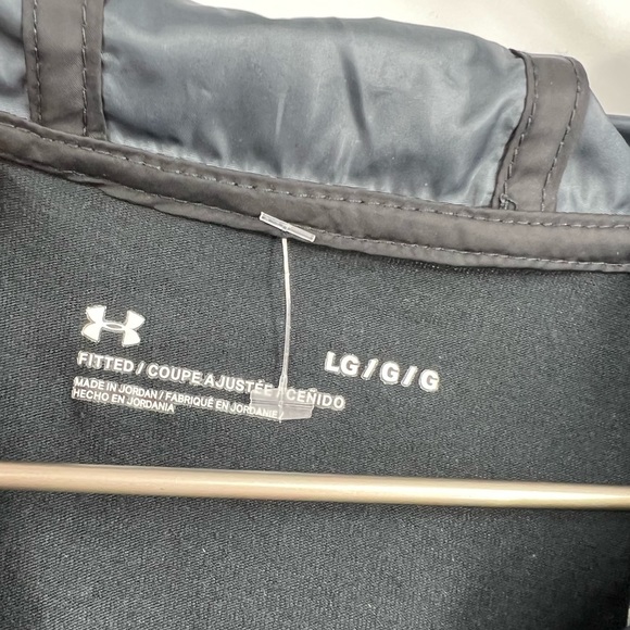 Under Armour Windbreaker Anorak Black Camouflage Sz Large - Picture 6 of 6